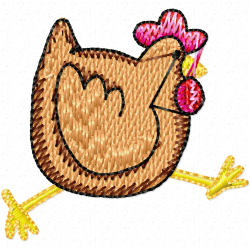 Chickens And Roosters Embroidery Design 9 Chickens And Roosters Embroidery Design 9